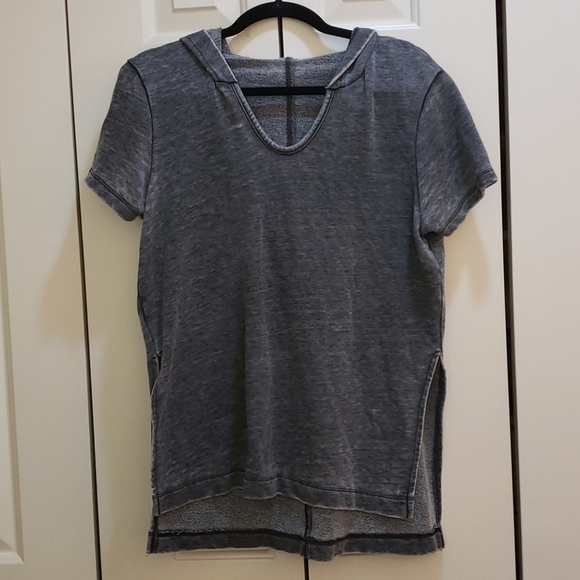 Alternative Tops - Blue Hooded Tee